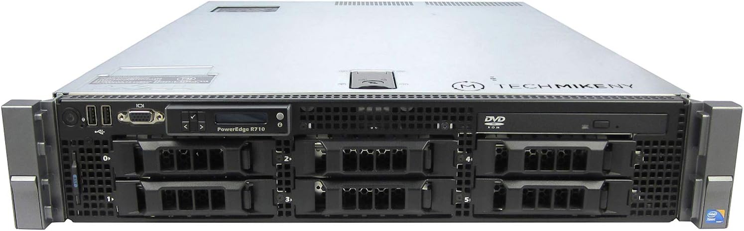 Dell PowerEdge R710 Rack Server – 8 Core Xeon, 64GB RAM, 600GB SAS