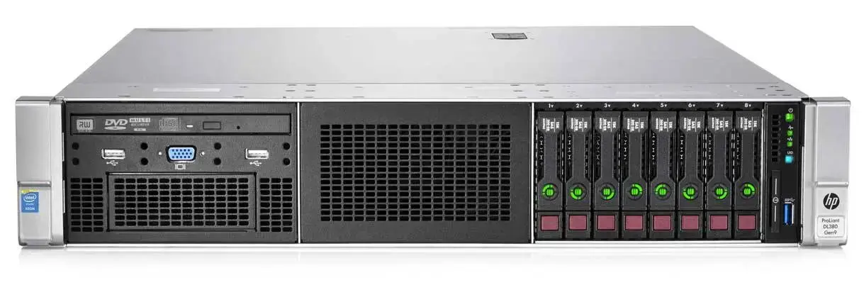 HP ProLiant DL380 Gen9 Rack Server – Dual Xeon 28 Cores, 64GB RAM, 600GB SAS