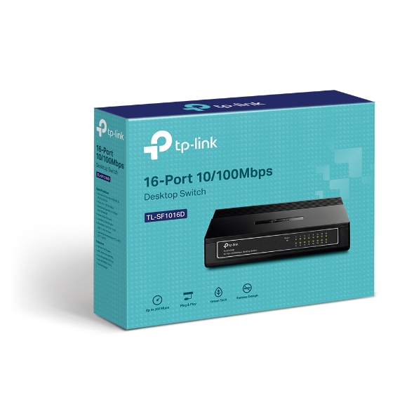 TP-Link TL-SF1016D V7 16-Port 10/100Mbps Desktop Switch