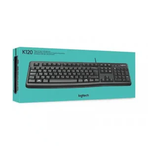 Logitech K120 Wired USB Keyboard – Full-Size Durable Keyboard for Office & Home Use