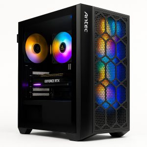 Custom Gaming PC Build – AMD Ryzen 7 5700X  32GB RAM  1TB SSD NVIDIA RTX 5050 8GB  850W PSU