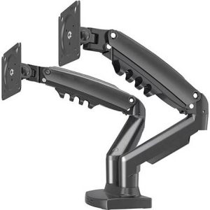 F160 Dual Gas Spring Monitor Arm for 17"–27" Monitors