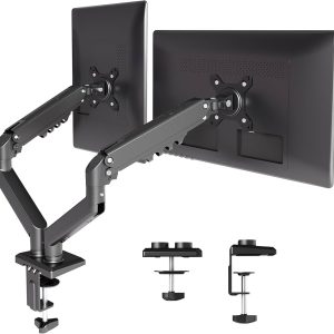G55 Heavy Duty Dual Gas Spring Monitor Arm for 27"–34" Monitors
