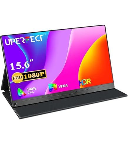 V2COM TC2 15.6" Full HD IPS Touchscreen Portable Monitor with Built-in Speakers
