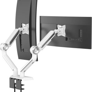 G65 Heavy Duty Dual Gas Spring Monitor Arm for 27"–34" Monitors
