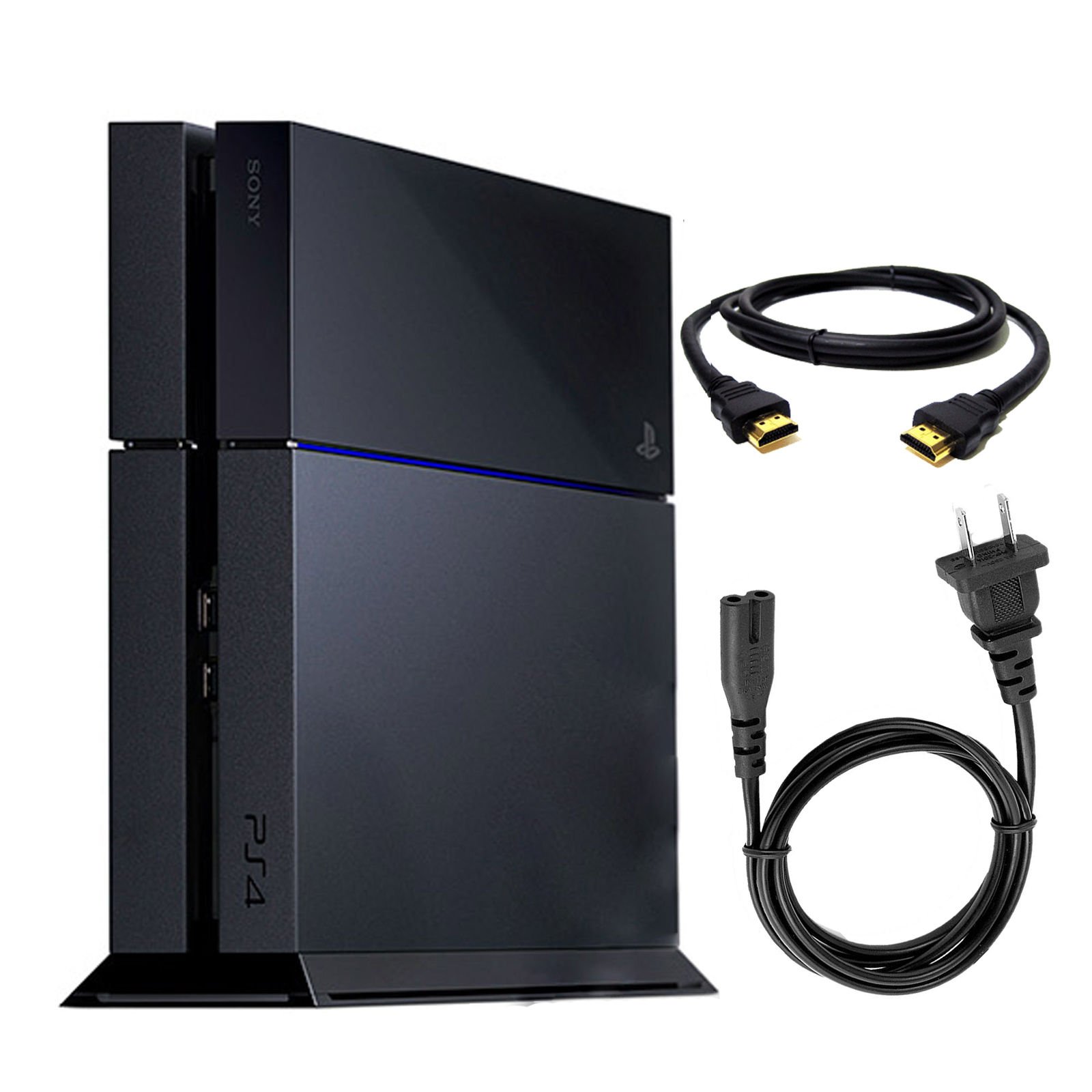 Sony PlayStation 4 (PS4) Standard 500GB Console with 2 Wireless Controllers & 8 Preloaded Games