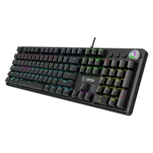 MSI GK50Z V2 Mechanical Gaming RGB Keyboard (Black & White) – Wired