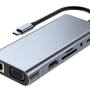 11-in-1 USB-C Hub Multiport Docking Station