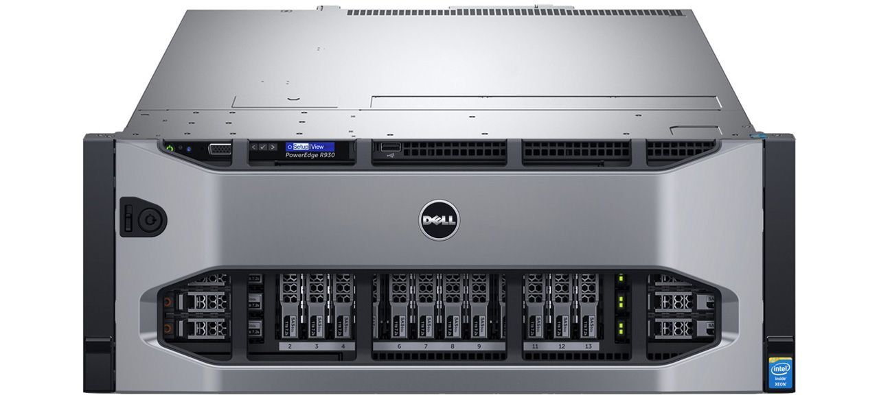 Dell PowerEdge R930 Rack Server – Dual Intel Xeon E7-4830 v3, 24 Cores, 64GB RAM, 900GB SAS HDD