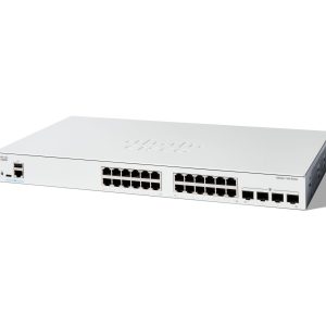 Cisco Catalyst C1300-24P-4G Managed Switch | 24-Port Gigabit PoE+ | 4 x 1G SFP Uplinks