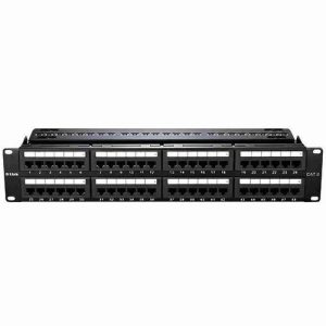 D-Link NPP-C61BLK481 48-Port Cat6 Unshielded Fully Loaded Punch Down Patch Panel