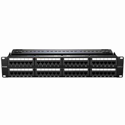 D-Link NPP-C61BLK481 48-Port Cat6 Unshielded Fully Loaded Punch Down Patch Panel