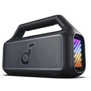 SOUNDCORE Boom 2 Bluetooth 6.0 Portable Speaker – 80W Powerful Bass, 2.1-Channel Audio, BassUp 2.0, RGB Lights, IPX7 Waterproof & 24-Hour Playtime – Black