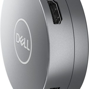 DELL DA305 6-in-1 USB-C Multiport Adapter – Compact USB-C Docking Station with HDMI 2.0, DisplayPort, USB-A, USB-C, Gigabit Ethernet & 90W Power Pass-Through