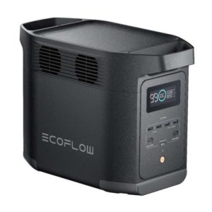 EcoFlow DELTA 2 Black Portable Power Station – 500W, 980Wh | FREE 6-in-1 Rechargeable Fan with LED Lamp