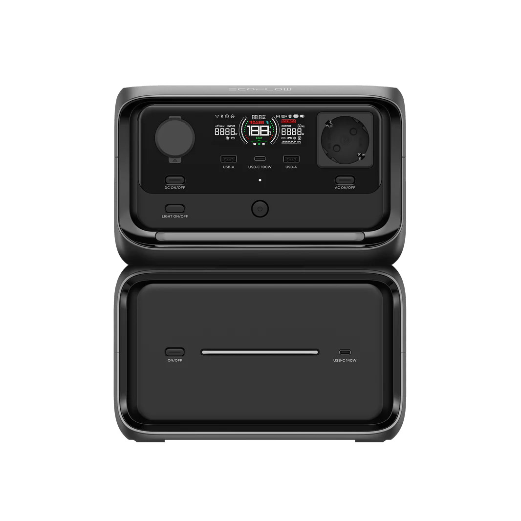 EcoFlow RIVER 3 Max Plus Portable Power Station – 600W, 858Wh (RIVER 3 Plus + EB600 Extra Battery)