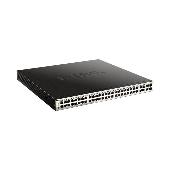 D-Link DGS-1210-52MPP 52-Port Gigabit PoE Smart Switch with 48 PoE Ports and 4 SFP Ports