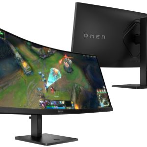 HP OMEN 34c 34-inch WQHD Curved Gaming Monitor – 3440×1440, 165Hz, 1ms, Built-in Speakers
