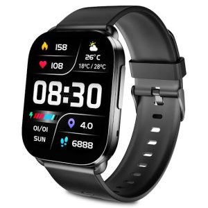 QCY Urban GS Smart Watch – Black / Silver Gray