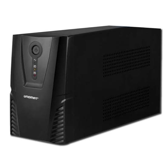 UNOMAT 1500VA UPS Plastic Case with UK Plug – Line-Interactive Uninterruptible Power Supply with AVR Voltage Regulation, Surge Protection & Battery Backup