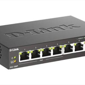 D-Link DGS-108/B 8-Port Gigabit Unmanaged Metal Desktop Switch