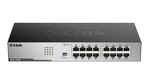 D-Link DGS-1016C/B 16-Port 10/100/1000 Mbps Gigabit Unmanaged Switch