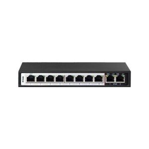 D-Link DES-F1010P-E/B 10-Port 10/100 Mbps Long Range 250m PoE+ Unmanaged Switch