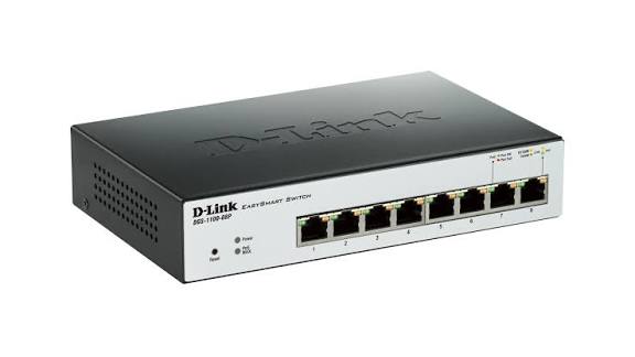 D-Link DGS-F1010P-E 10-Port 250m Gigabit PoE+ Unmanaged Switch with 8 PoE Ports and 2 Uplink Ports