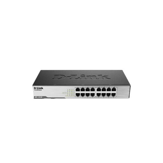 D-Link DGS-F1210-18PS-E 16-Port Gigabit Long Range 250m PoE+ Smart Switch with 2 SFP Ports