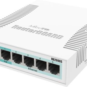MikroTik RB260GS 5-Port Gigabit Ethernet Smart Switch