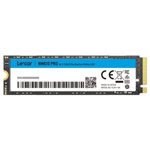 Lexar NM610 PRO 500GB NVMe PCIe Gen3x4 M.2 2280 Internal SSD – Up to 3000MB/s