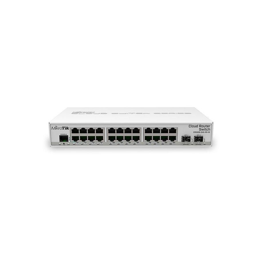 MikroTik CRS326-24G-2S+RM 24-Port Gigabit Managed Switch