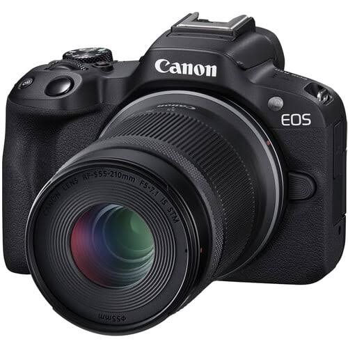 Canon EOS R50 Mirrorless Camera (Black) + RF-S 18-45mm Lens