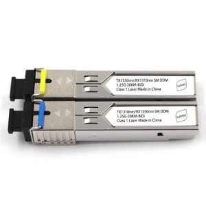 BiDi SFP 1.25G-20KM SC/UPC Pair – Bi-Directional Single-Fiber Transceiver