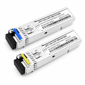 BiDi SFP 1.25G-20KM LC/UPC Pair – Bi-Directional Single-Fiber Transceiver