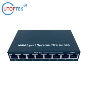 8-Port Reverse PoE Switch 12V – 100Mbps Fast Ethernet PoE Switch