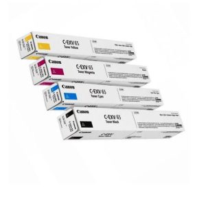CANON C-EXV 65 TONER CARTRIDGES — CYAN, MAGENTA & YELLOW